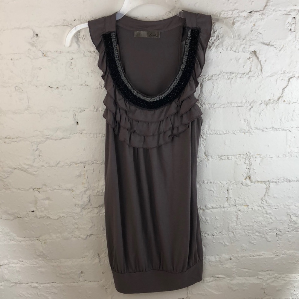 Lush Beaded Neckline Top